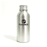 Bouteilles cosmétiques en aluminium vides anti-effraction avec couvercle, 50ml, 100ml, 120ml, 150ml, 200ml, 250ml, 500ml, 1000ml, pour huiles essentielles, finition mate, vente en gros