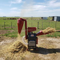 Nouveau Broyeur Multifonctionnel de Fourrage, Hacheuse d'Ensilage, Coupe-Paille, Hacheuse de Paille, Système de Traitement des Aliments Verts Secs et Humides Haute Capacité