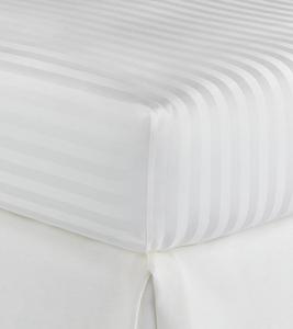 Ensemble de literie en drap plat à rayures respirantes en pur coton 400TC doux, confortable et facile d'entretien pour les hôtels et la maison - Product Image 6