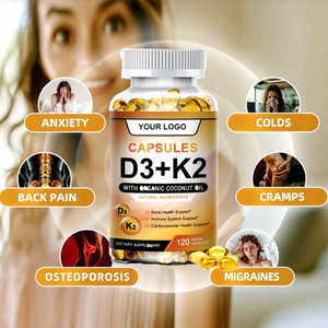 Cápsulas Blandas de Vitamina <span class=keywords><strong>D3</strong></span> + <span class=keywords><strong>K2</strong></span>, <span class=keywords><strong>1000</strong></span> UI, Veganas, OEM ODM, Suplemento para Apoyar la Salud, Cápsulas Blandas de Vitamina <span class=keywords><strong>D3</strong></span> <span class=keywords><strong>K2</strong></span> - Product Image 3