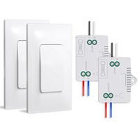 Pas de câblage 110-230V 10A interrupteur d'énergie cinétique sans fil auto-générateur interrupteur d'éclairage sans fil RF433 récepteur de télécommande