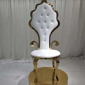 Nouvelles Chaises de Banquet Royales 2026 en Acier Inoxydable Doré pour Mariage et Événements – Mobilier de Luxe pour la Mariée et le Marié - Product Image 3