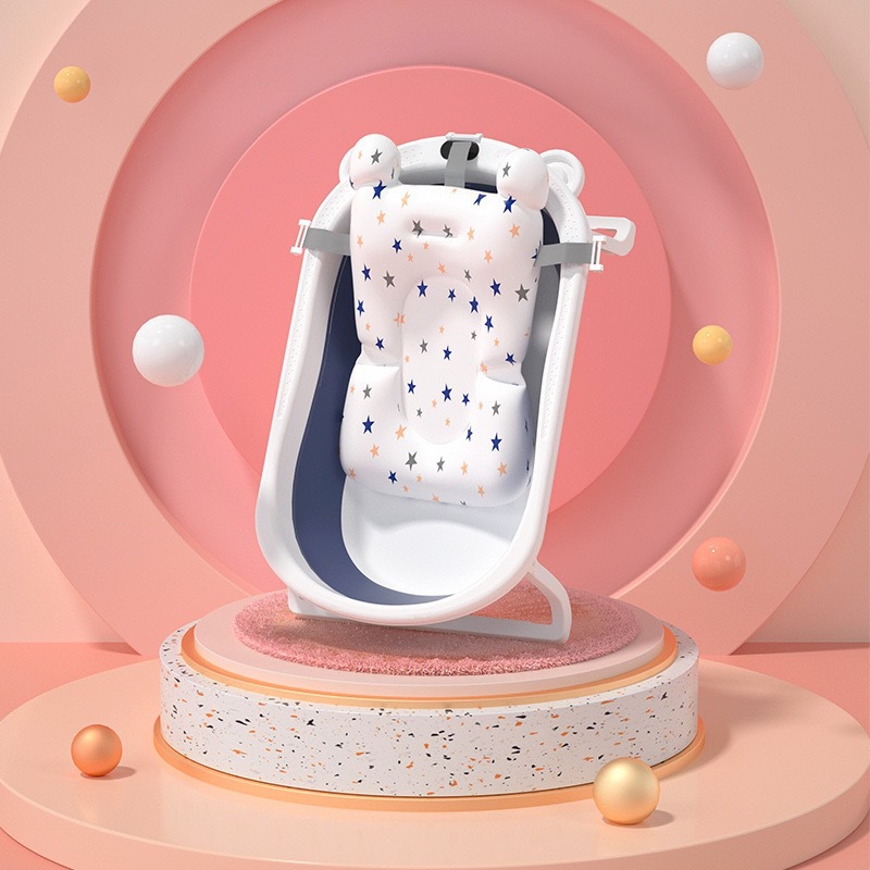 Новая стильная складная детская ванна, портативная ванна для новорожденных с сиденьем