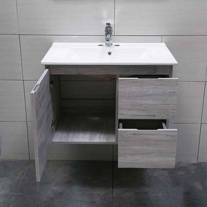 Tocador de gabinetes de superposición completa sin marco OEM con lavabo de baño flotante Manos <span class=keywords><strong>Lava</strong></span> Lavabo Tocador Cajones - Product Image 4