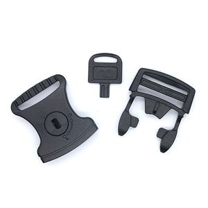 東南アジアPOM製1インチプラスチック製手錠バックル、キー付きロック、25mm、アウトドアバッグ、ハンドバッグアクセサリー、チャイルドセーフティチェア用 - Product Image 2