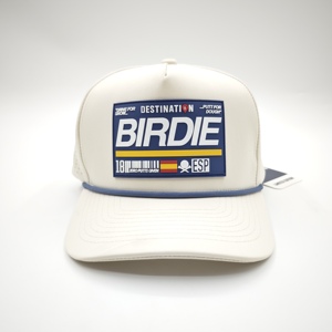 Gorra de béisbol deportiva de 5 paneles con logo personalizado, parche de goma con diseño de rombos, cuerda, para papá, para correr, ajustable, con orificios cortados a láser, impermeable - Product Image 2