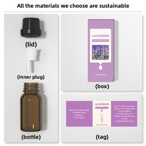 Wholesale 10ml Pure Rose & Lavender Plant Essential <b>Oil</b> Aromatherapy <b>Diffuser</b> Moisturizer for All Skin Types Natural Gift Set - Product Image 5