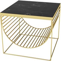 Table basse d'angle carrée en marbre naturel, style nordique moderne, avec dessus, meubles, décor de salon