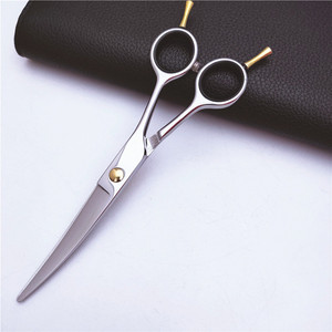 Ciseaux à cheveux professionnels HF 6,0 pouces pour droitiers, en acier inoxydable, pour salon de beauté, lame courbée, type standard - Product Image 3