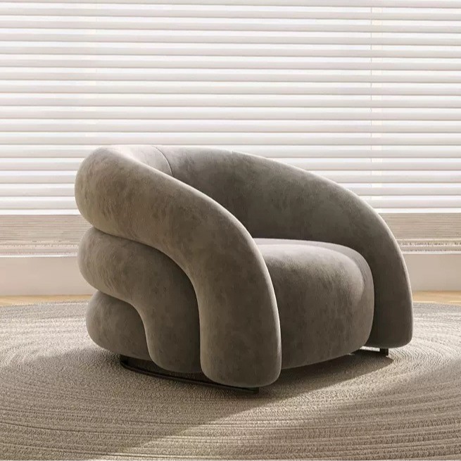 Silla individual gris [franela]