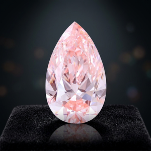 Diamant rose fantaisie de taille poire cultivé en laboratoire, certifié IGI, pour la fabrication de bijoux - Product Image 2