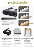 Lampu Kabinet LED Modern 30CM dengan Sensor Gerak Tubuh Manusia, Dapat Diredupkan, Baterai Isi Ulang, Nirkabel, 3 Warna Cahaya