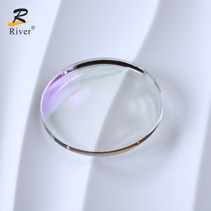 단양공장 고품질 1.60 1.61 MR-8 SV 싱글 비전 클리어 화이트 HMC + EMI 렌즈 광학 안경 렌즈 - Product Image 1