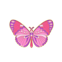 AiLi Broche en émail coloré papillon papillon Cartoon Insect Lepidoptera Specimen Brooch Metal Badge Decoration Pin