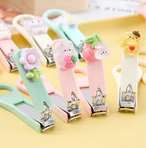 Cute Mini Nail Clippers Household Nail Clippers Cartoon Creative Fruit Nail Clippers manicure pedicure tools