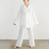 Peignoir de bain confortable, ultra doux, à séchage rapide, léger, pour hôtel, voyage, spa, plage, piscine et usage domestique