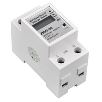 60A/5A 80A(5A) 100A(5) 220VAC WIFI Smart Meter Din-rail LCD Pengukur Daya Energi