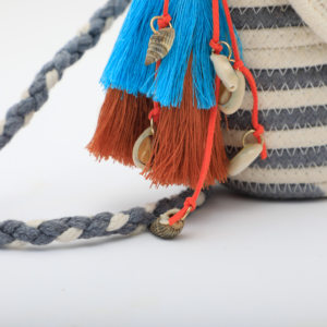 Sac en paille imperméable avec décoration de perles, pour sac de plage en coton, nouvelle collection - Product Image 4