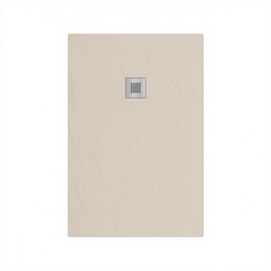 Receveur de douche rectangulaire Estasi 80 x 100 cm, finition béton, design moderne, pour salle de bain - Product Image 3