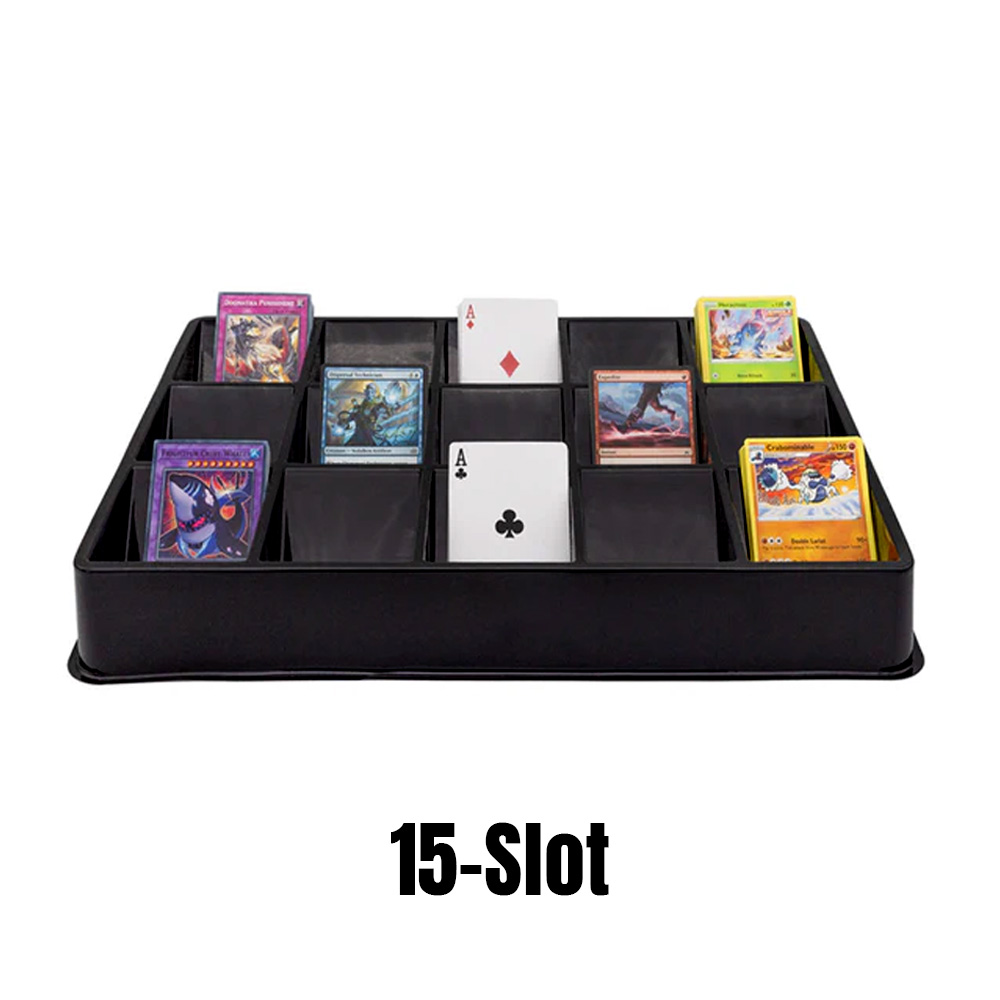mtg card sorting tray Coolbyl 5ct 18 Compartment Each, Stackable Trading Card Organizer for TCG, Durable Card Storage Sorter for Sports Cards : Toys & Games this stackable storage tray keeps your cards neatly arranged and easy to locate Automated MTG Card Sorter :