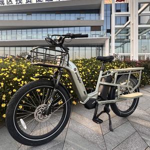 Fabrik preis Neues Modell 48V 15AH Aluminium legierung Rahmen Electric Cargo Bike Ebike Mit Babys chutz stuhl - Product Image 1