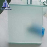 Vidrio oscuro grabado con ácido decorativo, 4-12mm, usado para barandillas y baños