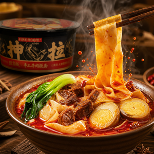 บะหมี่กึ่งสำเร็จรูปเนื้อวัวทำมือ บะหมี่เส้นแบนกว้าง น้ำซุปกระดูกเข้มข้น ขายส่งจำนวนมาก รับผลิตแบบ OEM ส่งออก - Product Image 5
