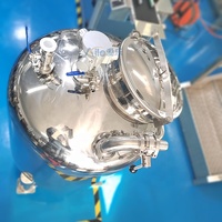 Ligne de production de parfum 100L avec disperser pneumatique SUS316L, machine mobile de mélange d'alcool pour produits chimiques et liquides parfumés