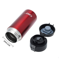 Hogint — Thermos classique 350ml à main en acier inoxydable, petit bureau isolé, sous vide