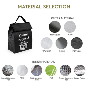 Tùy chỉnh mới không dệt cách điện ăn trưa Túi lạnh không thấm nước nhiệt in Polyester cho bãi biển những buổi dã ngoại đóng gói thực phẩm - Product Image 3