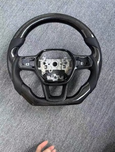 Rueda de cuero perforado de fibra de carbono de calidad de estilo deportivo de Venta caliente ajuste personalizado para volante de coche <span class=keywords><strong>Honda</strong></span> <span class=keywords><strong>Civic</strong></span> 11th Gen - Product Image 2