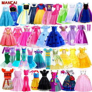 Costume da Principessa per Halloween e Carnevale di <span class=keywords><strong>Elsa</strong></span>, <span class=keywords><strong>Anna</strong></span>, Aurora, Sirenetta, Moana, Sofia, Belle, Rapunzel, Jasmine e Biancaneve da TV e Film - Product Image 1