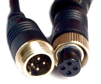 Kabel ekstensi Video konektor penerbangan 4Pin 5 meter untuk kamera Kendaraan