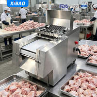 Nouvelle trancheuse à viande entièrement automatique Xibao pour poulet, canard, oie, viande congelée/hachée, capacité de 700 kg/h, garantie de 2 ans