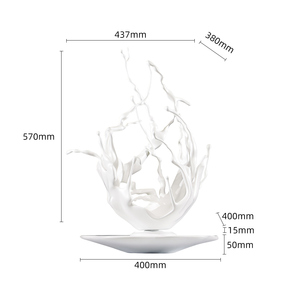 JingYue Grandes sculptures cinétiques imprimées en <span class=keywords><strong>3D</strong></span> personnalisées <span class=keywords><strong>Plan</strong></span> d'art abstrait <span class=keywords><strong>de</strong></span> statues célèbres en résine durable - Product Image 5