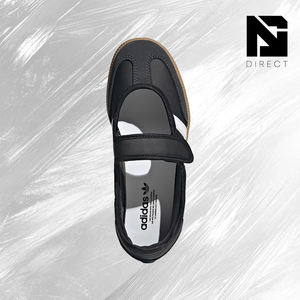 Zapatillas Retro Premium Samba Jane J 'Black White Gum' para Mujer |   Zapatos Casuales de Diseñador con Tira de Velcro en Forma de T - Product Image 4