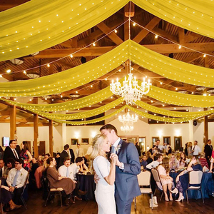 Luxurious Purple Chiffon Tube <b>Curtain</b> Wedding Arch Draping Fabric <b>Blackout</b> Feature <b>for</b> Party Wedding Decorations 100% Polyester - Product Image 4