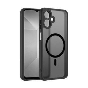 Funda de teléfono magnética translúcida para <span class=keywords><strong>Samsung</strong></span> A17 S25 Ultra 24 Plus S23 S22 A25 A06 A56 A16 A26 cubierta de <span class=keywords><strong>cargador</strong></span> inalámbrico mate de piel - Product Image 1