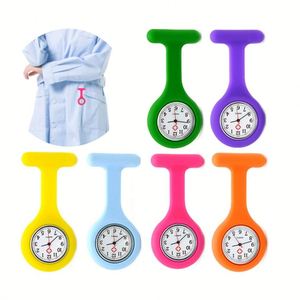 Montre de poche numérique en silicone pour infirmières, avec logo personnalisé, clip en caoutchouc et épingle de fixation, haute qualité - Product Image 1