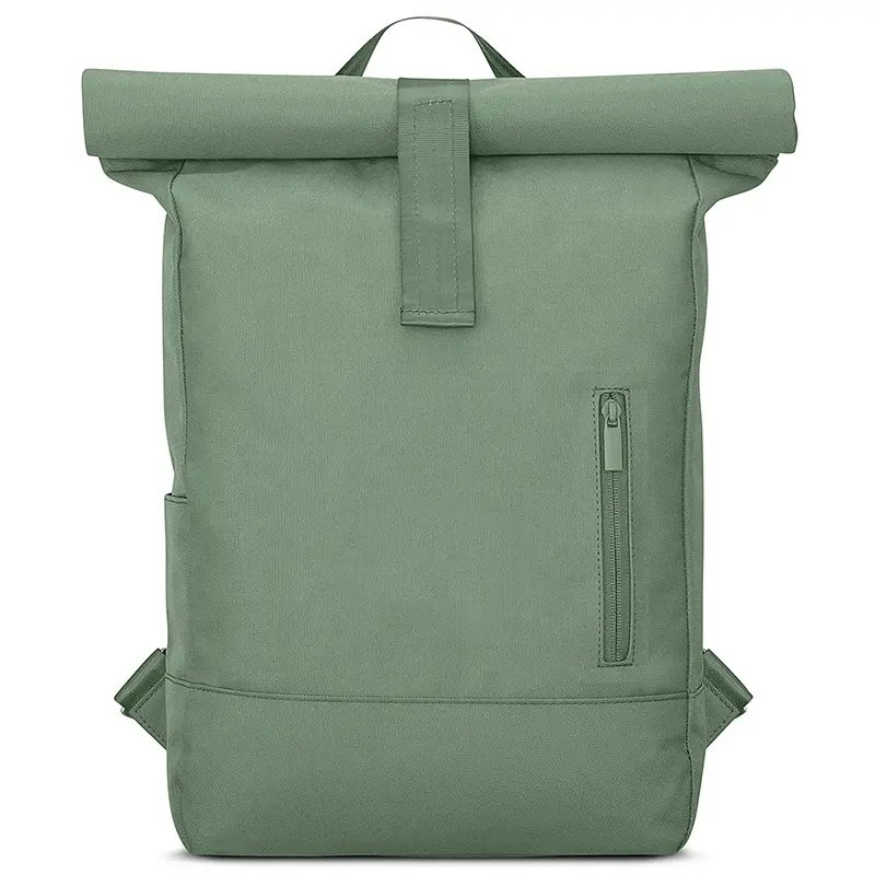 Manufacturer Oem Custom Logo Sustainable Eco Friendly Recycled Rpet Material Travel Roll Top Waterproof Laptop Rolltop Backpack