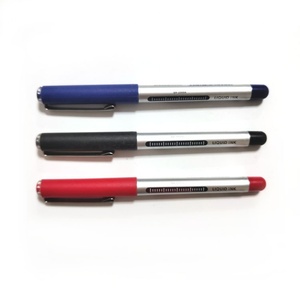 Custom Roller Ballpen School Quick Dry Neutral <b>Pen</b> Straight Liquid Red Black Blue 0.5mm Nontoxic Eco-friendly Plastic Material - Product Image 4