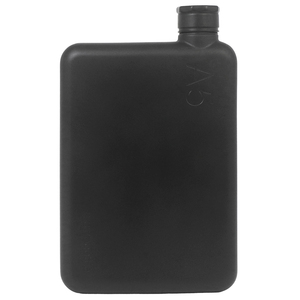 Botol air Memo Notebook datar persegi ramping besi tahan bocor 304 baja tahan karat A7 A5 A6 logam ODM tanpa plastik botol datar - Product Image 5