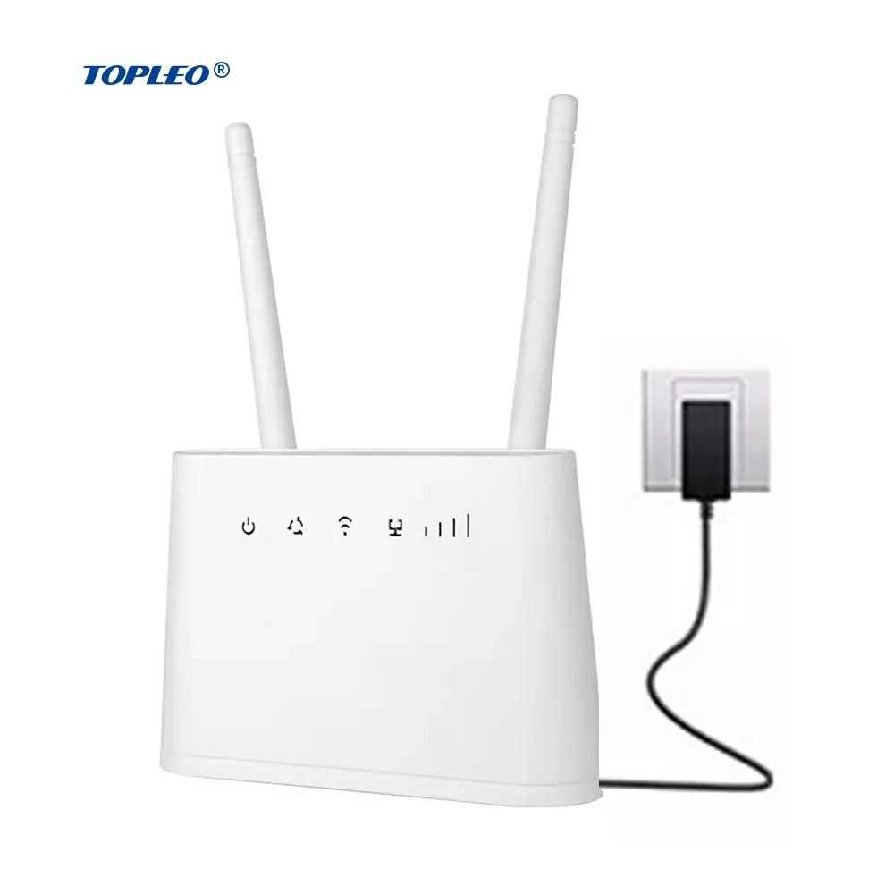 Topleo LT310C 4G เราเตอร์ WiFi อย่างรวดเร็ว 128Mb Norflash SDR 256Mbit การเชื่อมต่อ Quad Core โปรเซสเซอร์ 4K ซิมการ์ด TP-Link Set-Top กล่อง