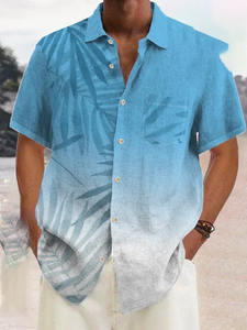 中国工場の印刷旅行シャツ、コットンストレッチルーズ、速乾ハワイアンシャツのカスタマイズデザイン - Product Image 6