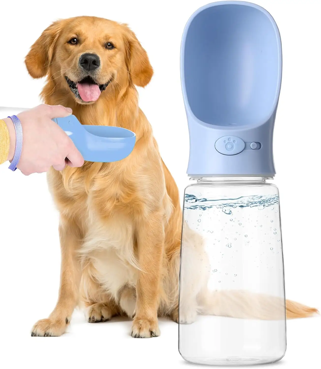 Botella de agua portátil, bebedero de viaje para mascotas, perros a prueba de fugas cuenco para, contenedores de comida, accesorios para perros, botella para beber para cachorros