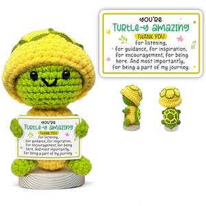 Mini fleur en crochet faite à la main pour le soutien émotionnel, cadeaux de Noël et d'anniversaire pour amies, femmes, travailleuses, hommes, personnel, sœurs - Product Image 6