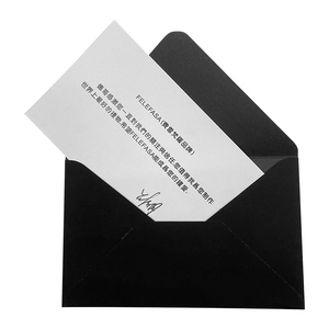 Cao cấp Tactile giấy sinh nhật Cảm ơn bạn với phong bì mong muốn màu đen cổ điển thẻ thiệp chúc mừng với logo cho doanh nghiệp nhỏ - Product Image 5