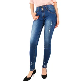2023 OEM Индивидуальные женские джинсы, Новое поступление, рваные и состаренные джинсы, женские джинсы, джинсовые брюки