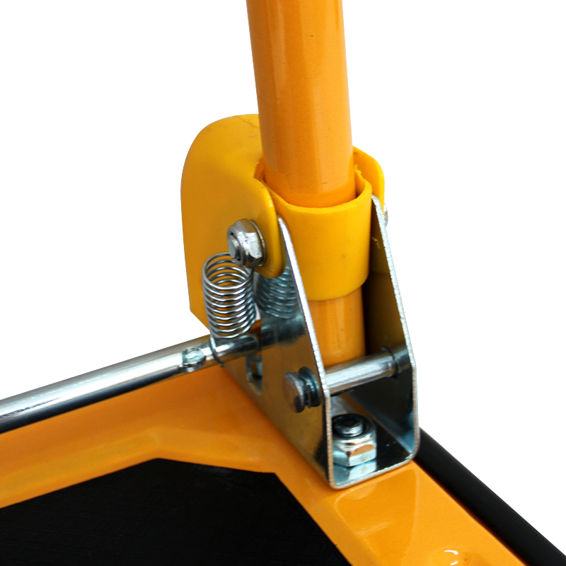 OEM Factory Foldable Trolley Steel Platform Cart 150kg/300kg Capacity Four-Wheel Hand Truck for Tool Transport in Warehouses