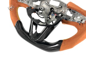<span class=keywords><strong>Venta</strong></span> Directa de Fábrica, Volante Deportivo de 3 Radios y 40 mm de Fibra de Carbono y Cuero para <span class=keywords><strong>Cadillac</strong></span> <span class=keywords><strong>CTS</strong></span> CT4 CT5 ATS ATSV 2019-2022 - Product Image 5